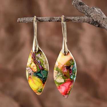 Spring Jardin Jasper Drop Earrings-Your Soul Place